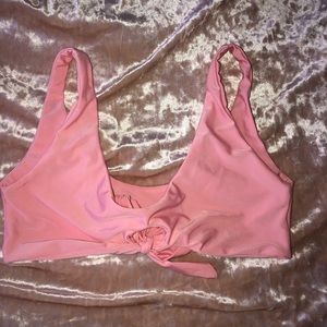 pink bathing suit top